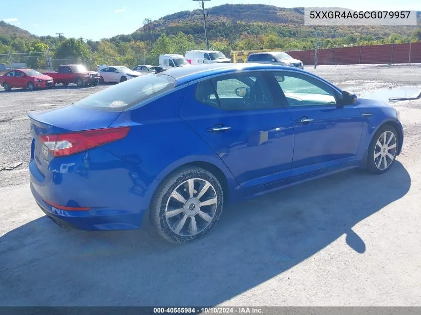 2012 Kia Optima Sx VIN: 5XXGR4A65CG079957 Lot: 40555984