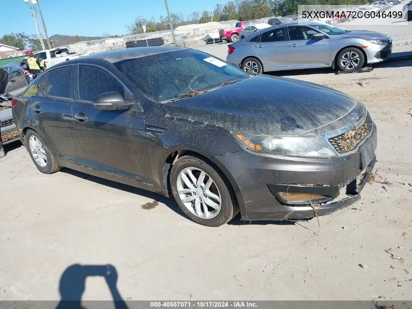 2012 Kia Optima Lx VIN: 5XXGM4A72CG046499 Lot: 40557071