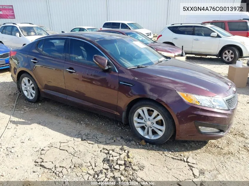 2012 Kia Optima Ex VIN: 5XXGN4A76CG013972 Lot: 40566845