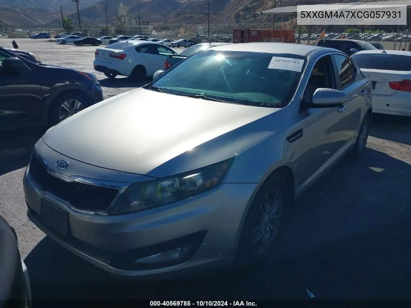 5XXGM4A7XCG057931 2012 Kia Optima Lx