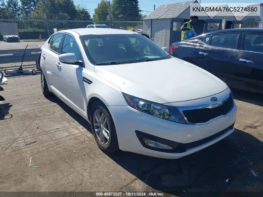 KNAGM4A76C5274880 2012 Kia Optima Lx