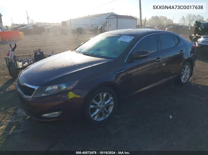 2012 Kia Optima Ex VIN: 5XXGN4A73CG017638 Lot: 40572478