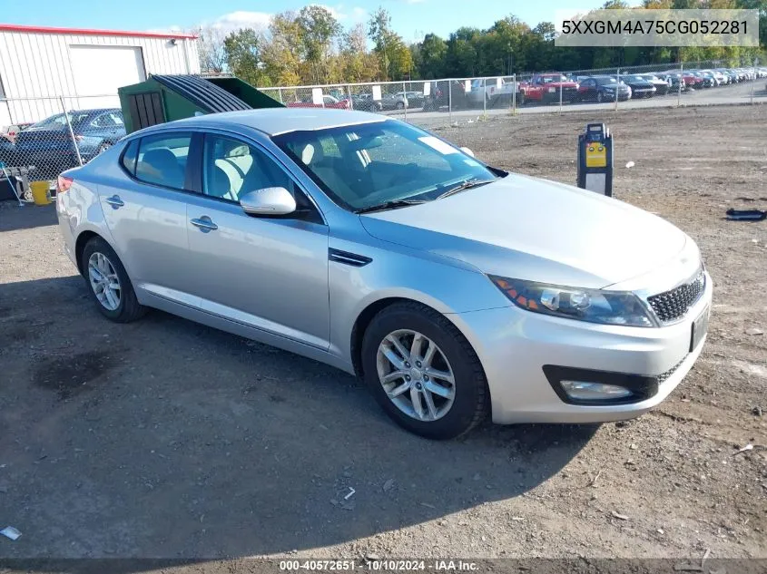 2012 Kia Optima Lx VIN: 5XXGM4A75CG052281 Lot: 40572651