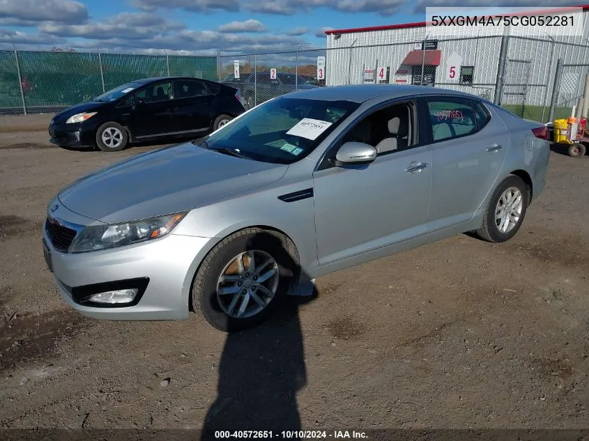 2012 Kia Optima Lx VIN: 5XXGM4A75CG052281 Lot: 40572651