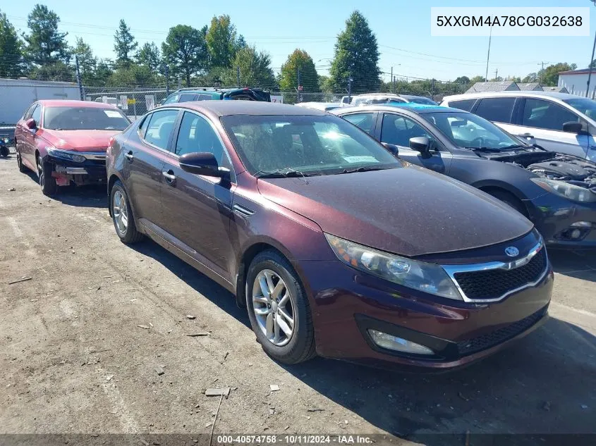 5XXGM4A78CG032638 2012 Kia Optima Lx