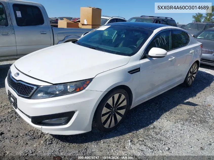 2012 Kia Optima Sx VIN: 5XXGR4A60CG014689 Lot: 40575747