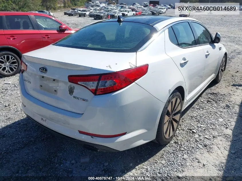 2012 Kia Optima Sx VIN: 5XXGR4A60CG014689 Lot: 40575747