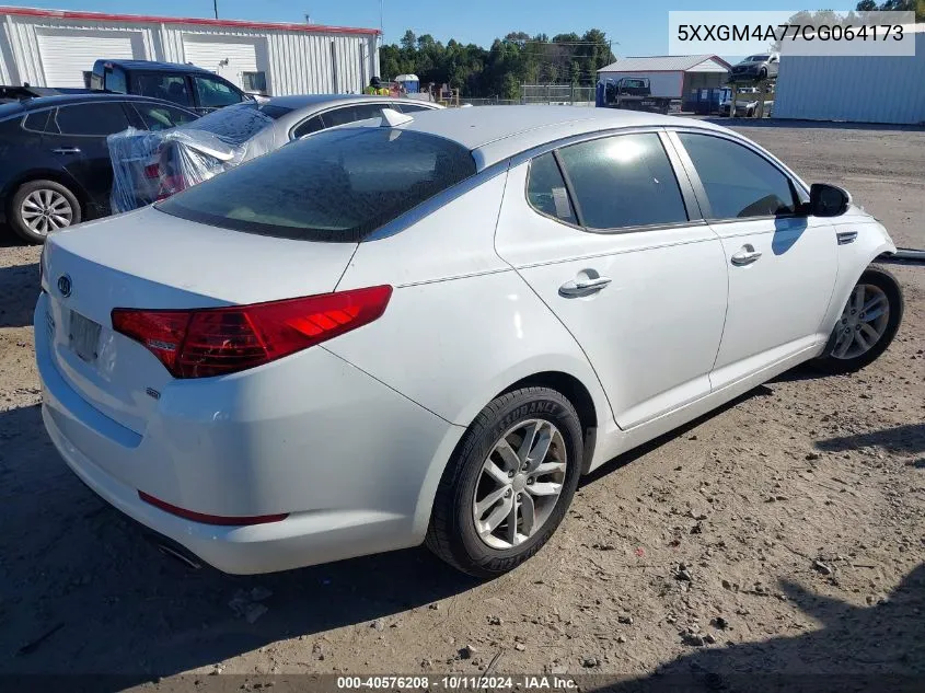 2012 Kia Optima Lx VIN: 5XXGM4A77CG064173 Lot: 40576208