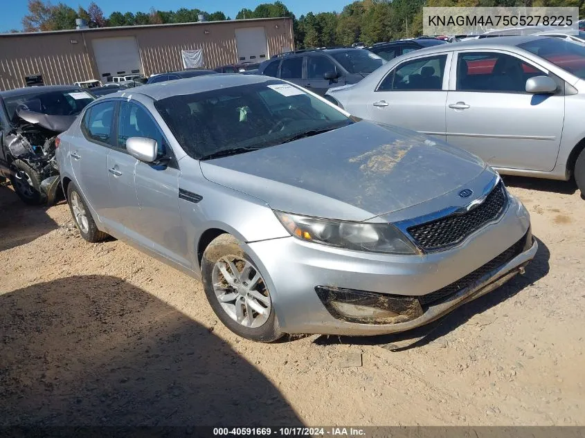 2012 Kia Optima Lx VIN: KNAGM4A75C5278225 Lot: 40591669