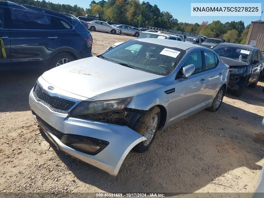 2012 Kia Optima Lx VIN: KNAGM4A75C5278225 Lot: 40591669