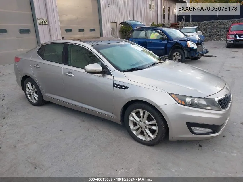 2012 Kia Optima Ex VIN: 5XXGN4A70CG073178 Lot: 40613089