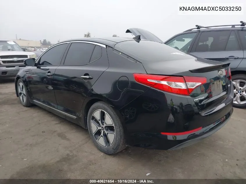 2012 Kia Optima Hybrid Ex VIN: KNAGM4ADXC5033250 Lot: 40621654