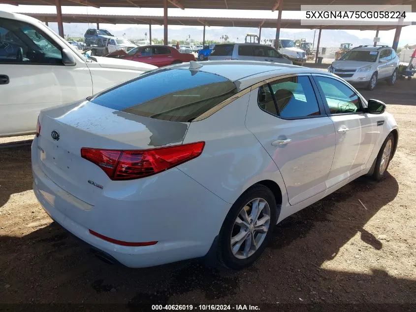 5XXGN4A75CG058224 2012 Kia Optima Ex