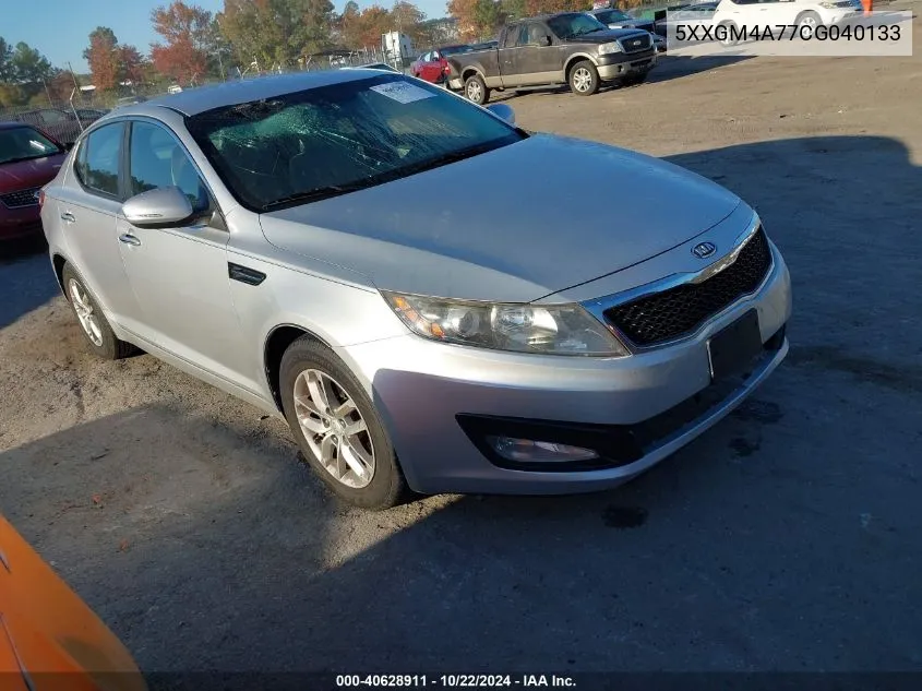 2012 Kia Optima Lx VIN: 5XXGM4A77CG040133 Lot: 40628911