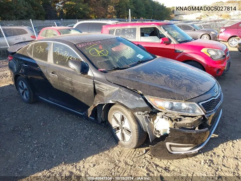 2012 Kia Optima Hybrid Ex VIN: KNAGM4AD0C5027814 Lot: 40647934