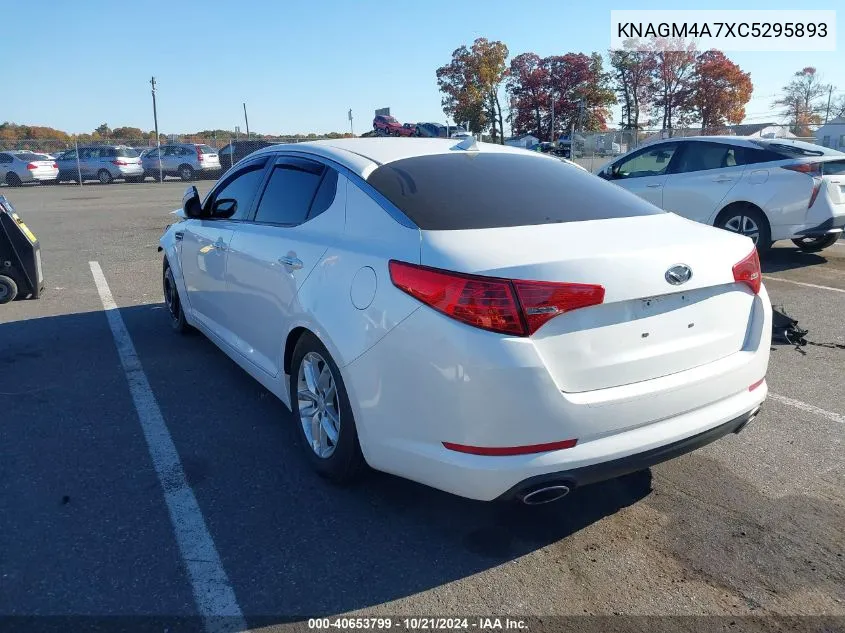 2012 Kia Optima Lx VIN: KNAGM4A7XC5295893 Lot: 40653799