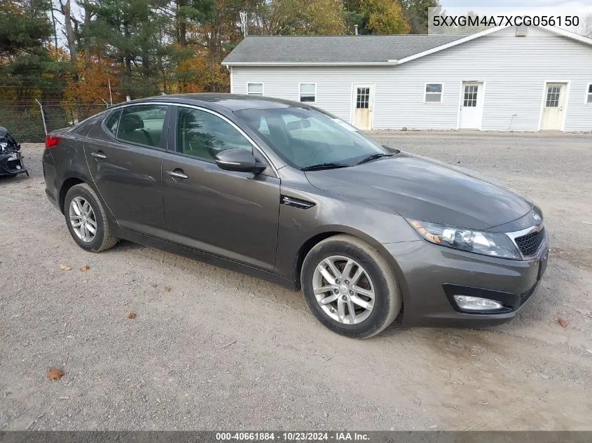 2012 Kia Optima Lx VIN: 5XXGM4A7XCG056150 Lot: 40661884