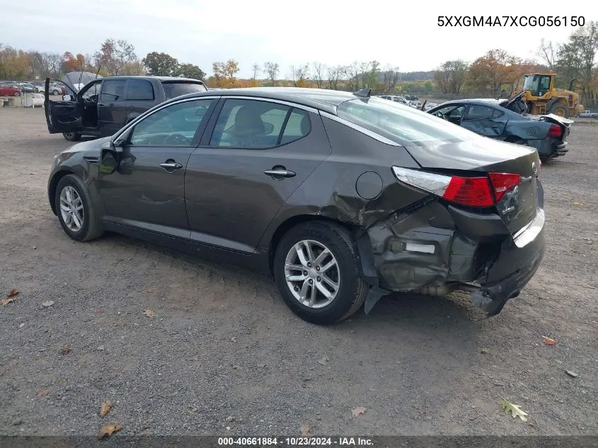 2012 Kia Optima Lx VIN: 5XXGM4A7XCG056150 Lot: 40661884