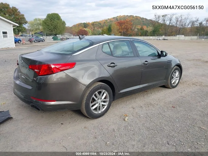 2012 Kia Optima Lx VIN: 5XXGM4A7XCG056150 Lot: 40661884