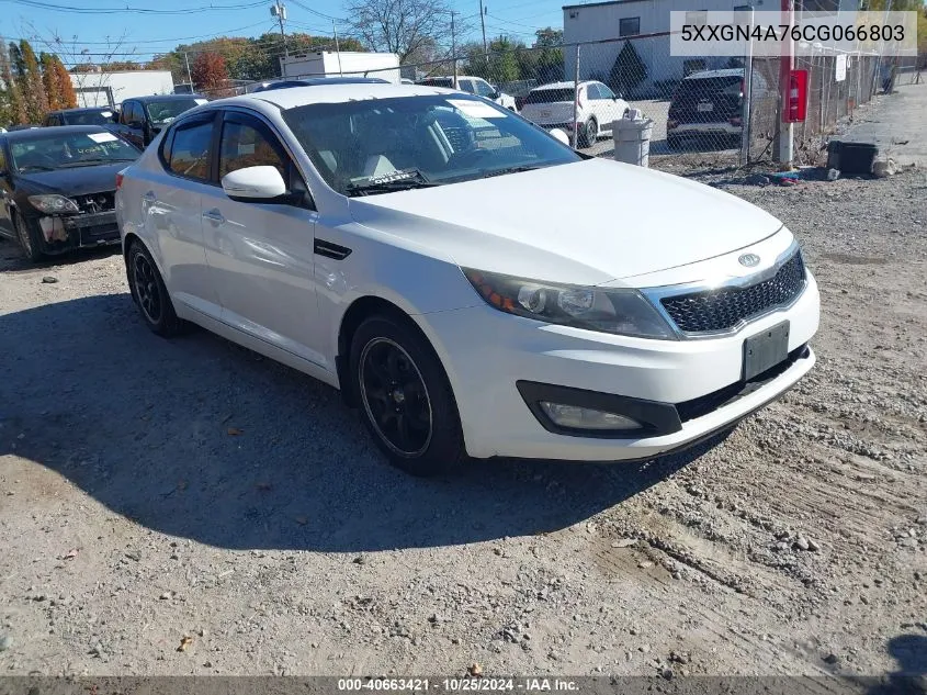 2012 Kia Optima Ex VIN: 5XXGN4A76CG066803 Lot: 40663421