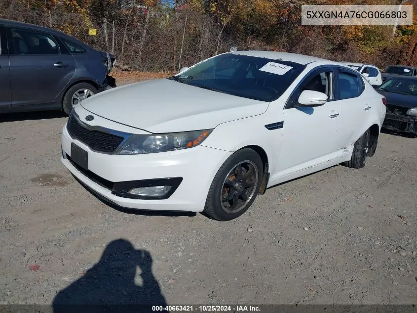 2012 Kia Optima Ex VIN: 5XXGN4A76CG066803 Lot: 40663421