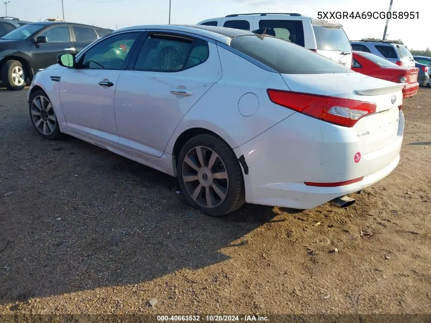 2012 Kia Optima Sx VIN: 5XXGR4A69CG058951 Lot: 40663532