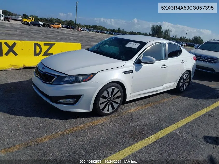 2012 Kia Optima Sx VIN: 5XXGR4A60CG057395 Lot: 40692573