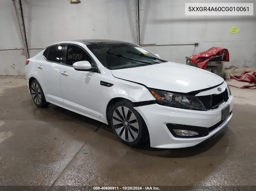 2012 Kia Optima Sx VIN: 5XXGR4A60CG010061 Lot: 40698911