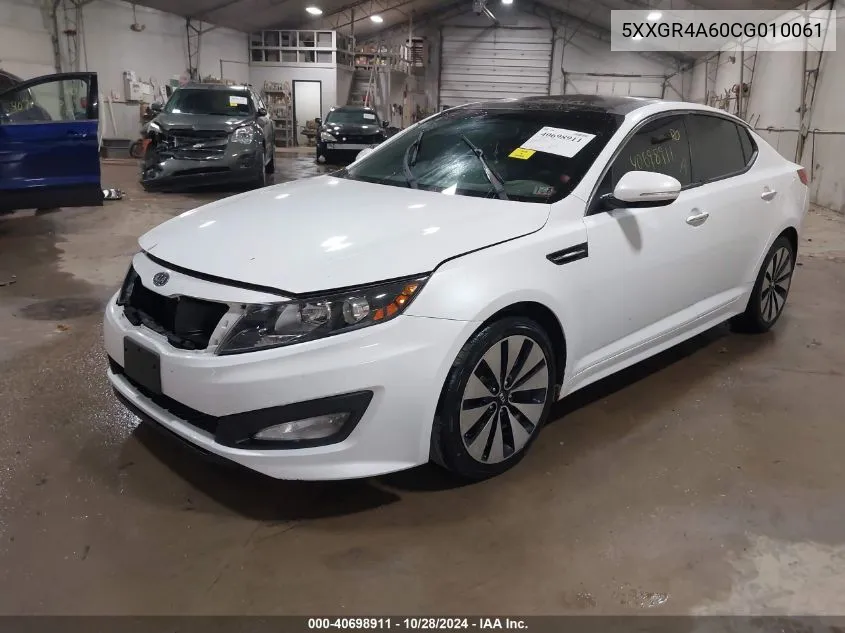 2012 Kia Optima Sx VIN: 5XXGR4A60CG010061 Lot: 40698911