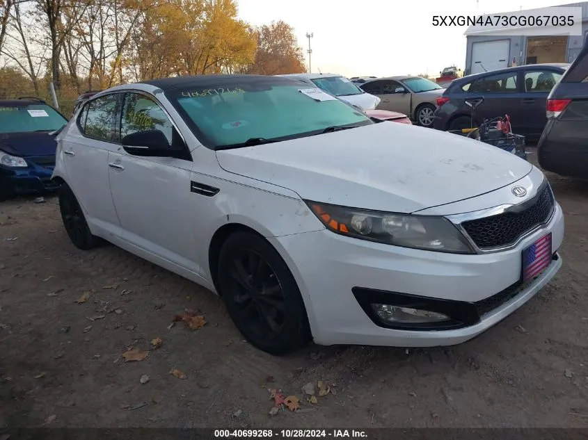 2012 Kia Optima Ex VIN: 5XXGN4A73CG067035 Lot: 40699268