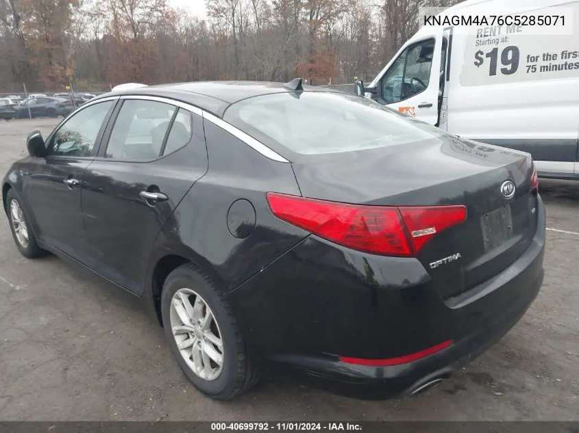 2012 Kia Optima Lx VIN: KNAGM4A76C5285071 Lot: 40699792