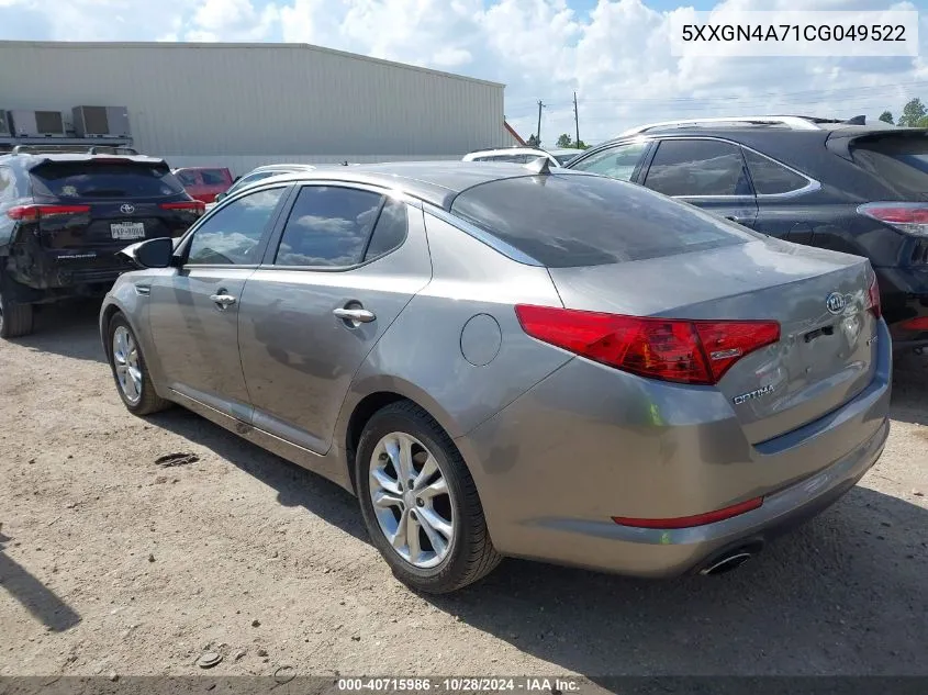 5XXGN4A71CG049522 2012 Kia Optima Ex