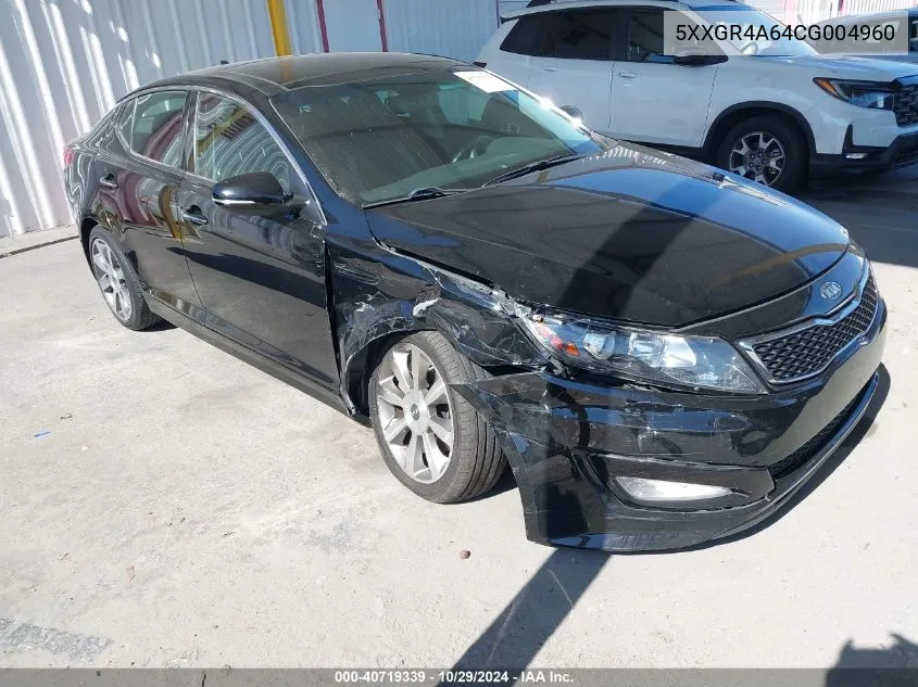 2012 Kia Optima Sx VIN: 5XXGR4A64CG004960 Lot: 40719339