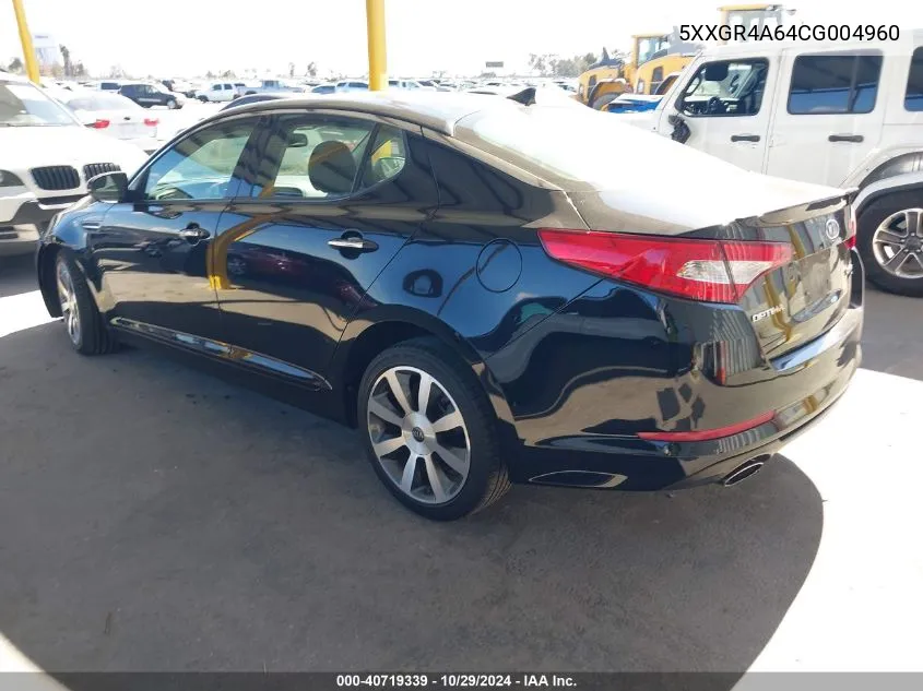 2012 Kia Optima Sx VIN: 5XXGR4A64CG004960 Lot: 40719339