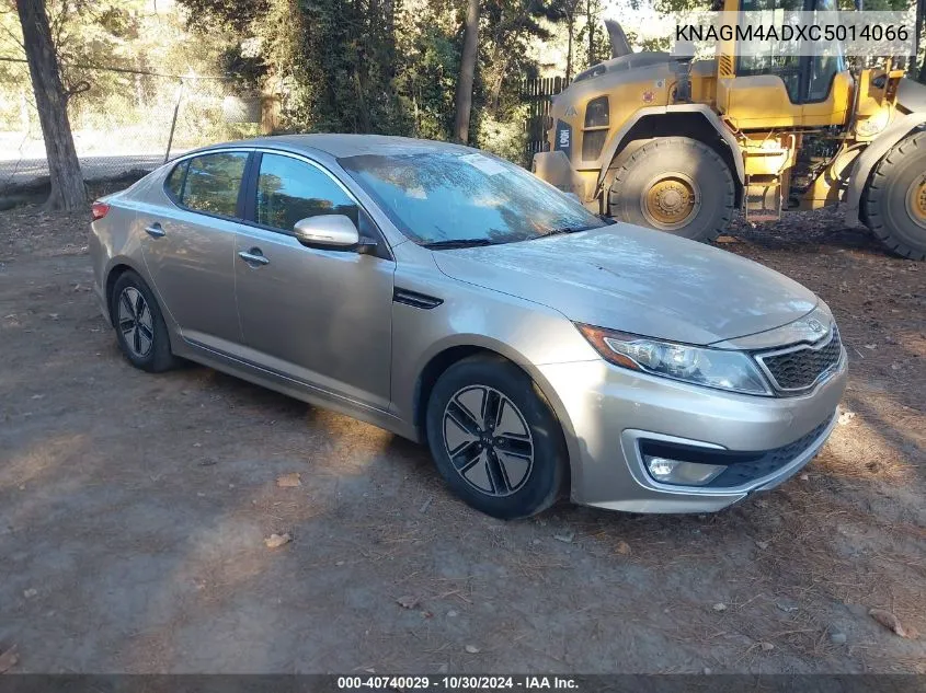 2012 Kia Optima Hybrid Ex VIN: KNAGM4ADXC5014066 Lot: 40740029