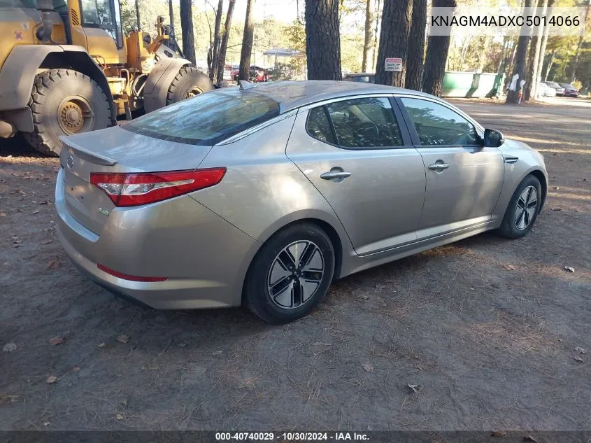 KNAGM4ADXC5014066 2012 Kia Optima Hybrid Ex