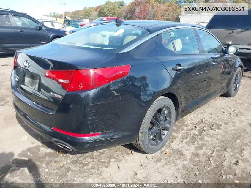 2012 Kia Optima Ex VIN: 5XXGN4A74CG083521 Lot: 40750880