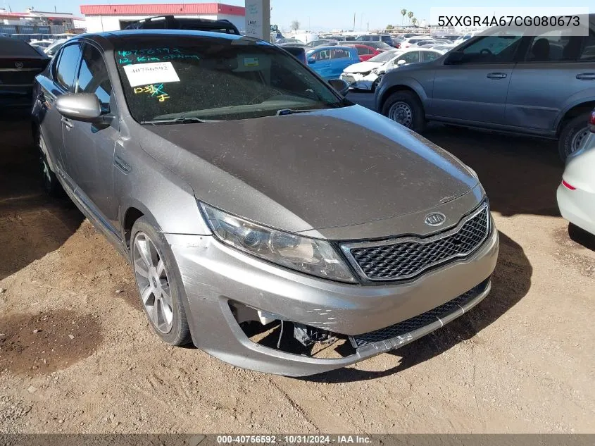 2012 Kia Optima Sx VIN: 5XXGR4A67CG080673 Lot: 40756592