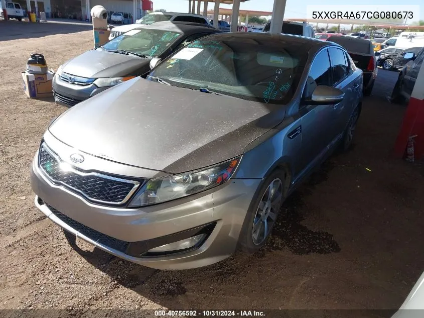 2012 Kia Optima Sx VIN: 5XXGR4A67CG080673 Lot: 40756592