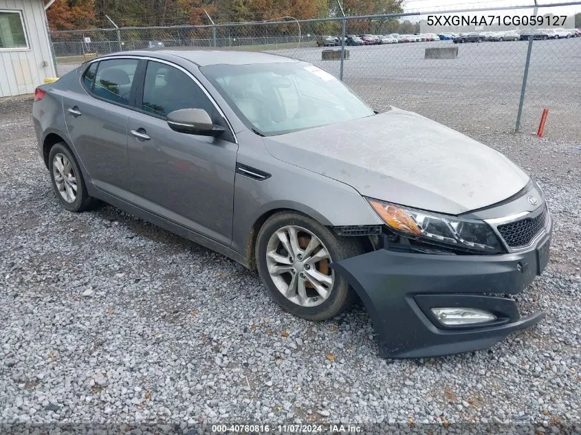 2012 Kia Optima Ex VIN: 5XXGN4A71CG059127 Lot: 40780816