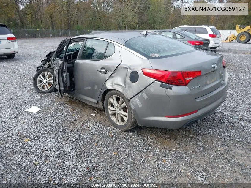 2012 Kia Optima Ex VIN: 5XXGN4A71CG059127 Lot: 40780816