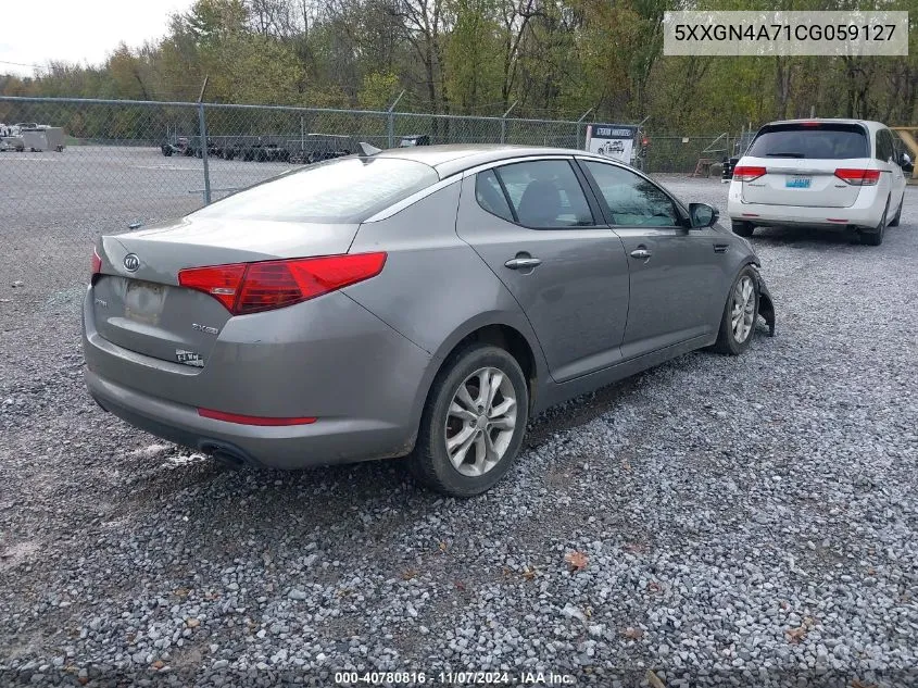 2012 Kia Optima Ex VIN: 5XXGN4A71CG059127 Lot: 40780816