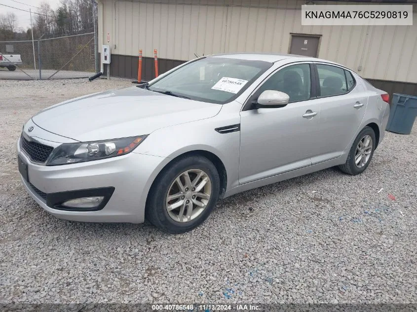 2012 Kia Optima Lx VIN: KNAGM4A76C5290819 Lot: 40786548