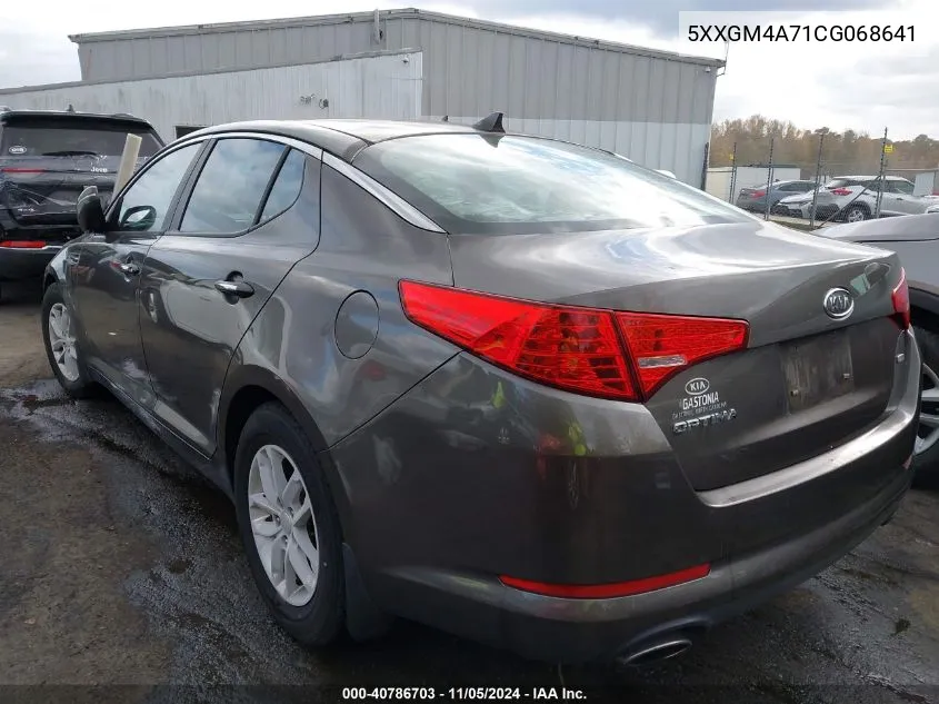 2012 Kia Optima Lx VIN: 5XXGM4A71CG068641 Lot: 40786703