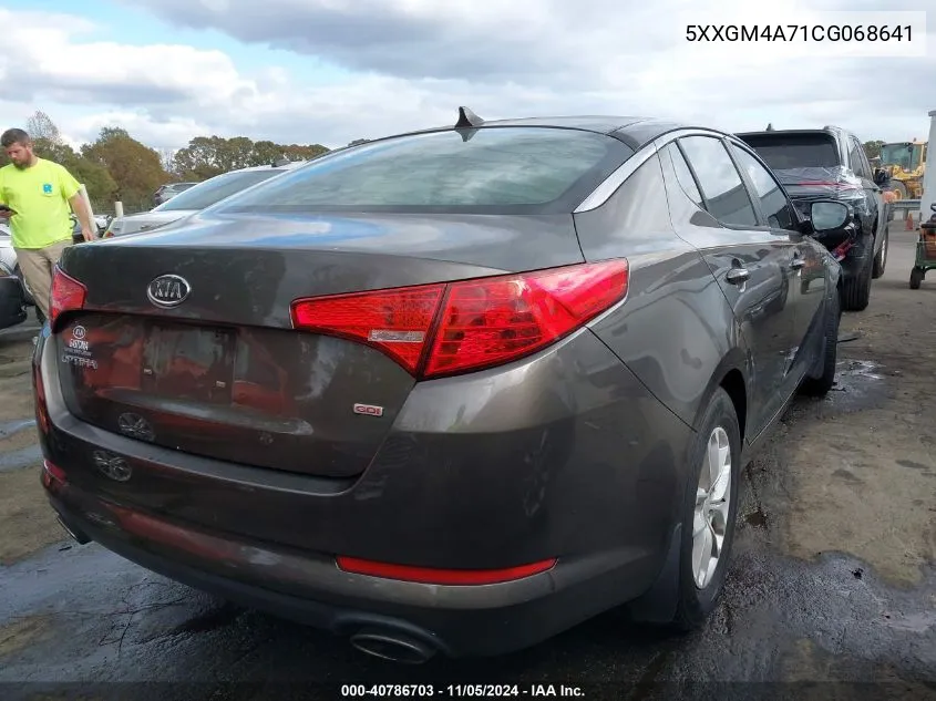 2012 Kia Optima Lx VIN: 5XXGM4A71CG068641 Lot: 40786703