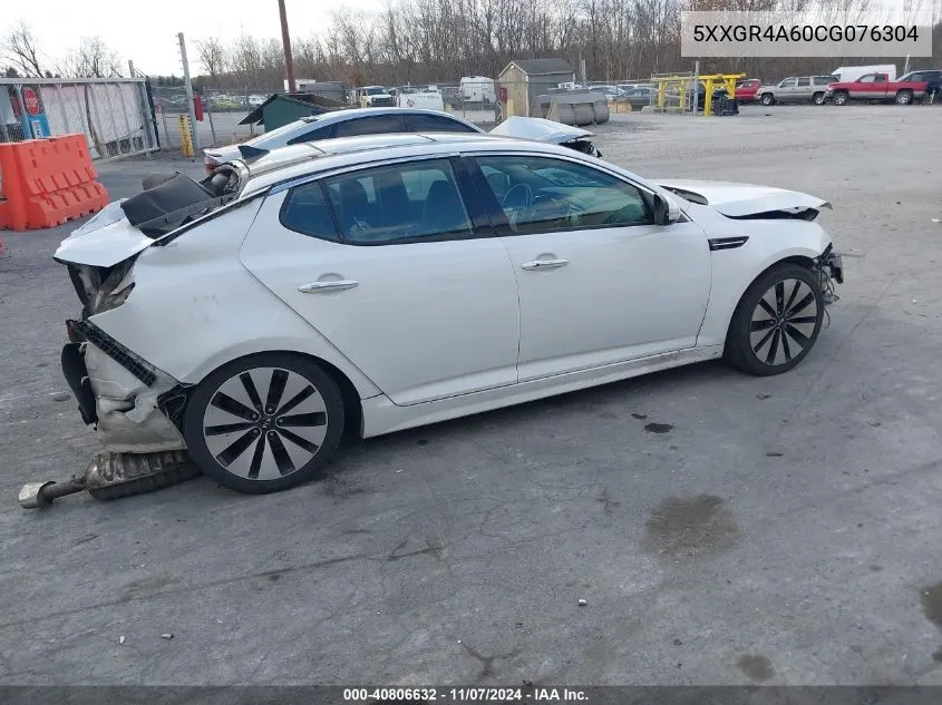 2012 Kia Optima Sx VIN: 5XXGR4A60CG076304 Lot: 40806632