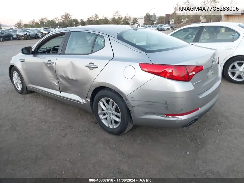 2012 Kia Optima Lx VIN: KNAGM4A77C5283006 Lot: 40807616