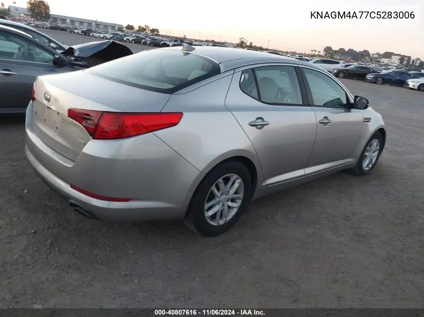 2012 Kia Optima Lx VIN: KNAGM4A77C5283006 Lot: 40807616