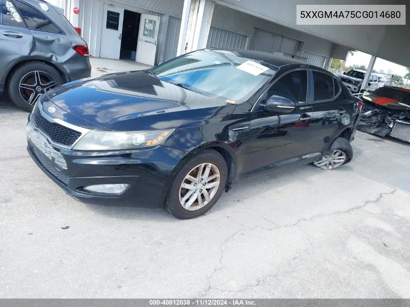 2012 Kia Optima Lx VIN: 5XXGM4A75CG014680 Lot: 40812038