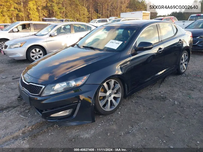 2012 Kia Optima Sx VIN: 5XXGR4A69CG002640 Lot: 40827408